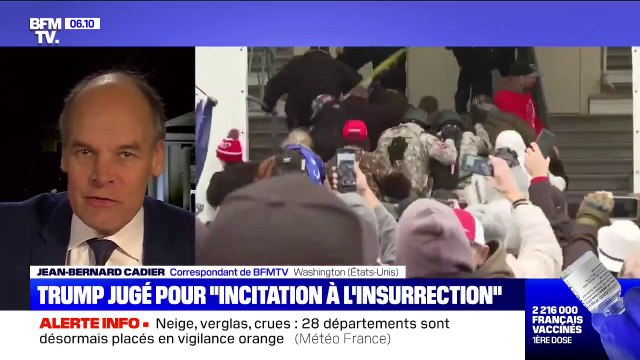 Donald Trump jugé pour incitation à l'insurrection après l'assaut du Capitole