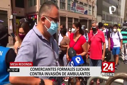 Comerciantes formales de Mesa Redonda protestas por presencia de ambulantes