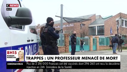 Menaces contre un professeur à Trappes : Reportage des équipes de  CNews sur place, devant l'école sous haute surveillance de l'enseignant