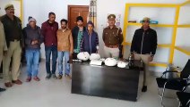 पुलिस ने 6 किलो ग्राम गांजे के साथ पांच अभियुक्तों को गिरफ्तार