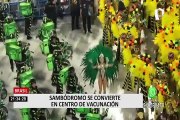 Sambódromo de Río de Janeiro convertido en centro de vacunación