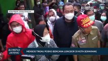 Mensos Tri Rismaharini  Tinjau Posko Bencana Longsor di Kota Semarang