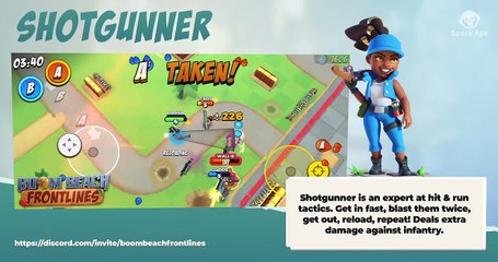 Shotgunner Gameplay | Boom Beach Frontlines