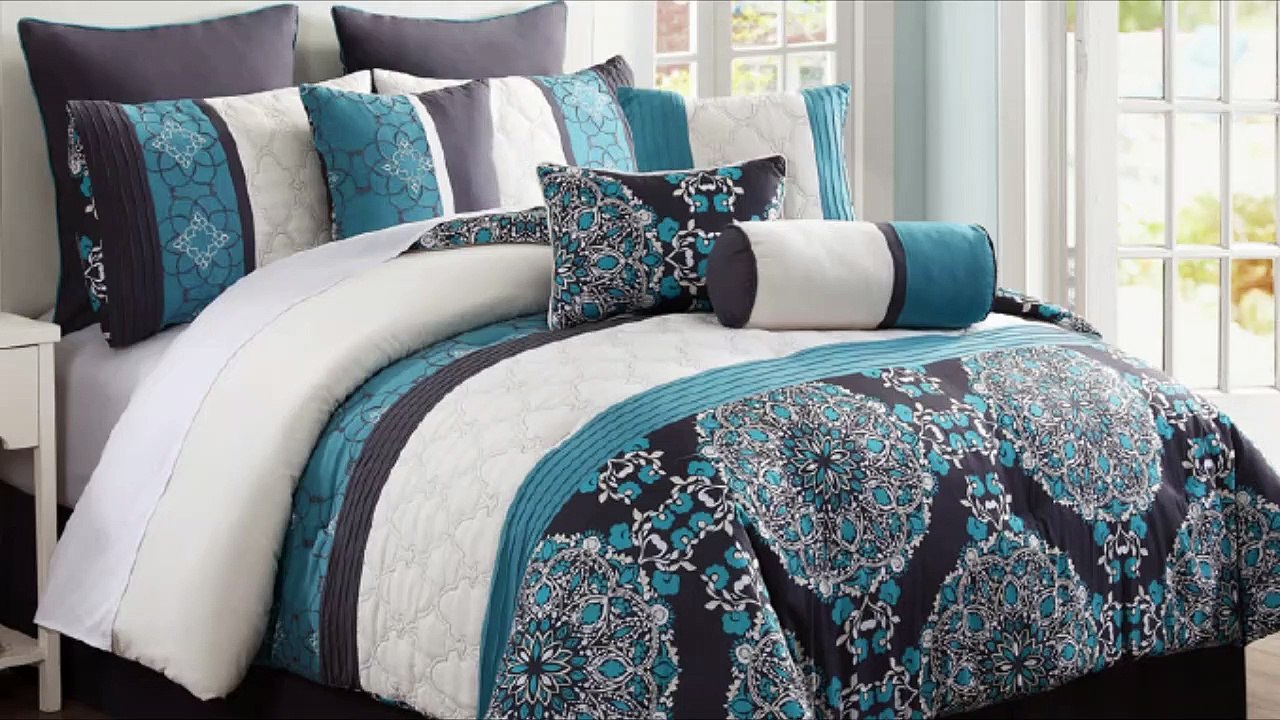 Comforter Set King Teal And Brown Designs Video Dailymotion