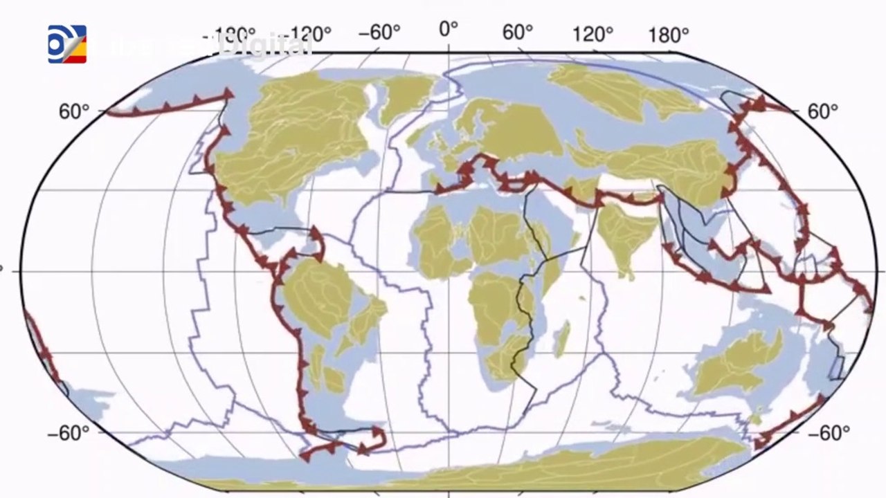 Mil millones de años de evolución de las placas tectónicas de la Tierra en 40 segundos