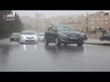 مياه الأمطار الغزيرة تغمر شوارع عمان