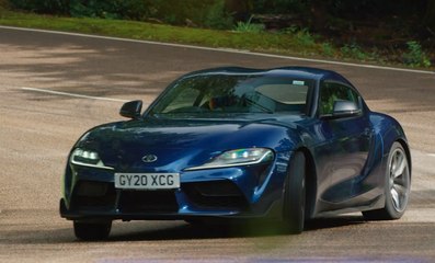 VÍDEO:  STIG DRIFTS con el brutal deportivo Toyota GR Supra dejando mucho humo tras de sí