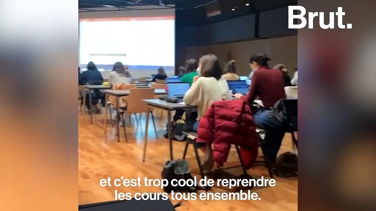 Des étudiants filment leur retour à la fac en présentiel