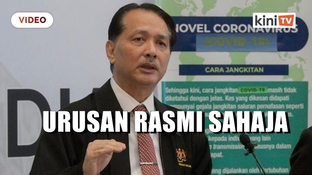 Kebenaran kuarantin tiga hari bagi menteri hanya untuk urusan rasmi