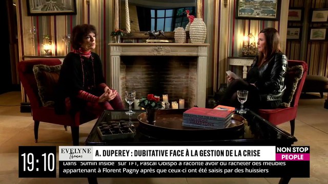 Anny Duperey, invitée d'Evelyne Thomas sur Non Stop People.