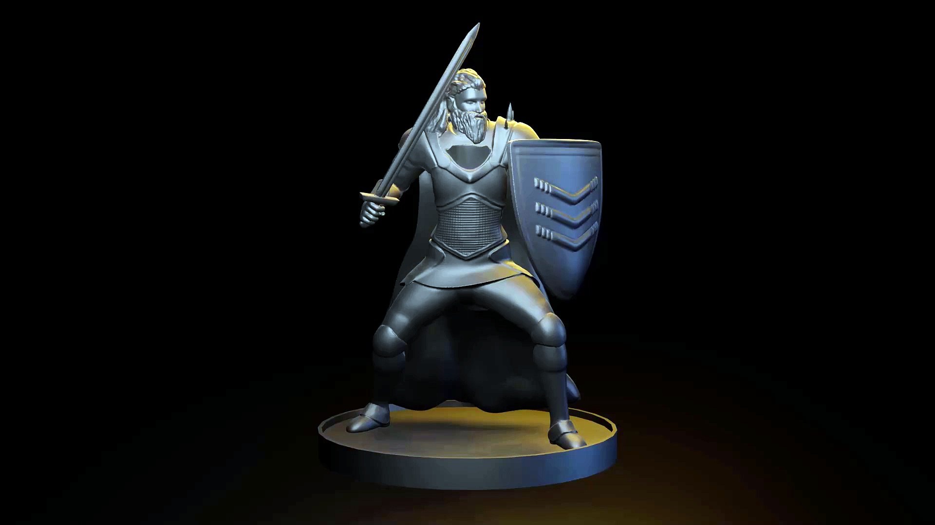 ⁣Sir Thaddeus: The Knight 3D Print Ready Model
