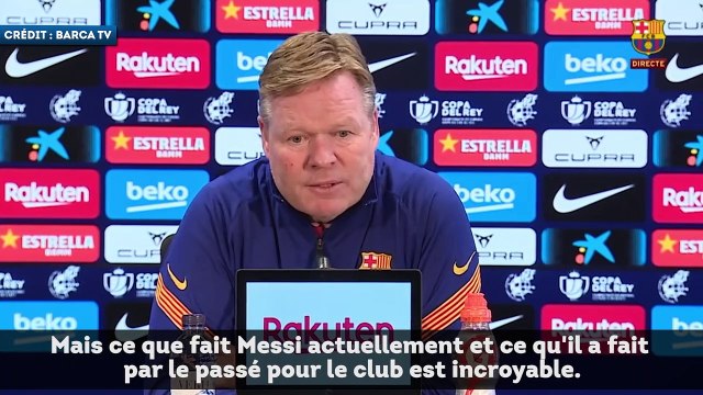 Ronald Koeman encense le génie Messi