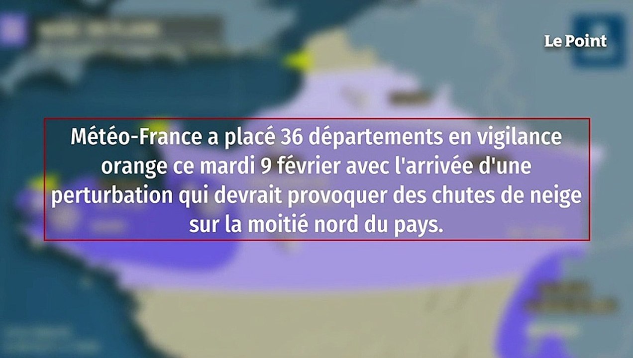 Grand froid, neige et crues : 36 départements en vigilance orange