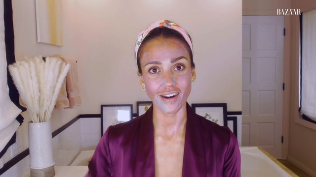 Jessica Alba's Nighttime Skincare Routine | Go To Bed With Me