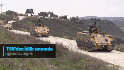TSK'den İdlib sınırında eğitim faaliyeti