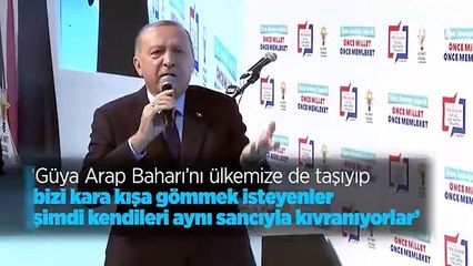 Cumhurbaşkanı Erdoğan: Bizi kara kışa gömmek isteyenler, kendileri aynı sancıyla kıvranıyor
