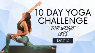 Advanced Yoga for Weight Loss, Burn Fat  Lose Weight (Day 2) 10 Day Yoga Challenge