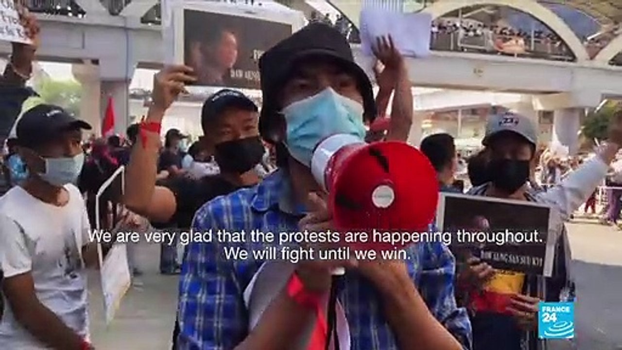 'We will fight until we win': Myanmar protesters march again, defying ban on gatherings