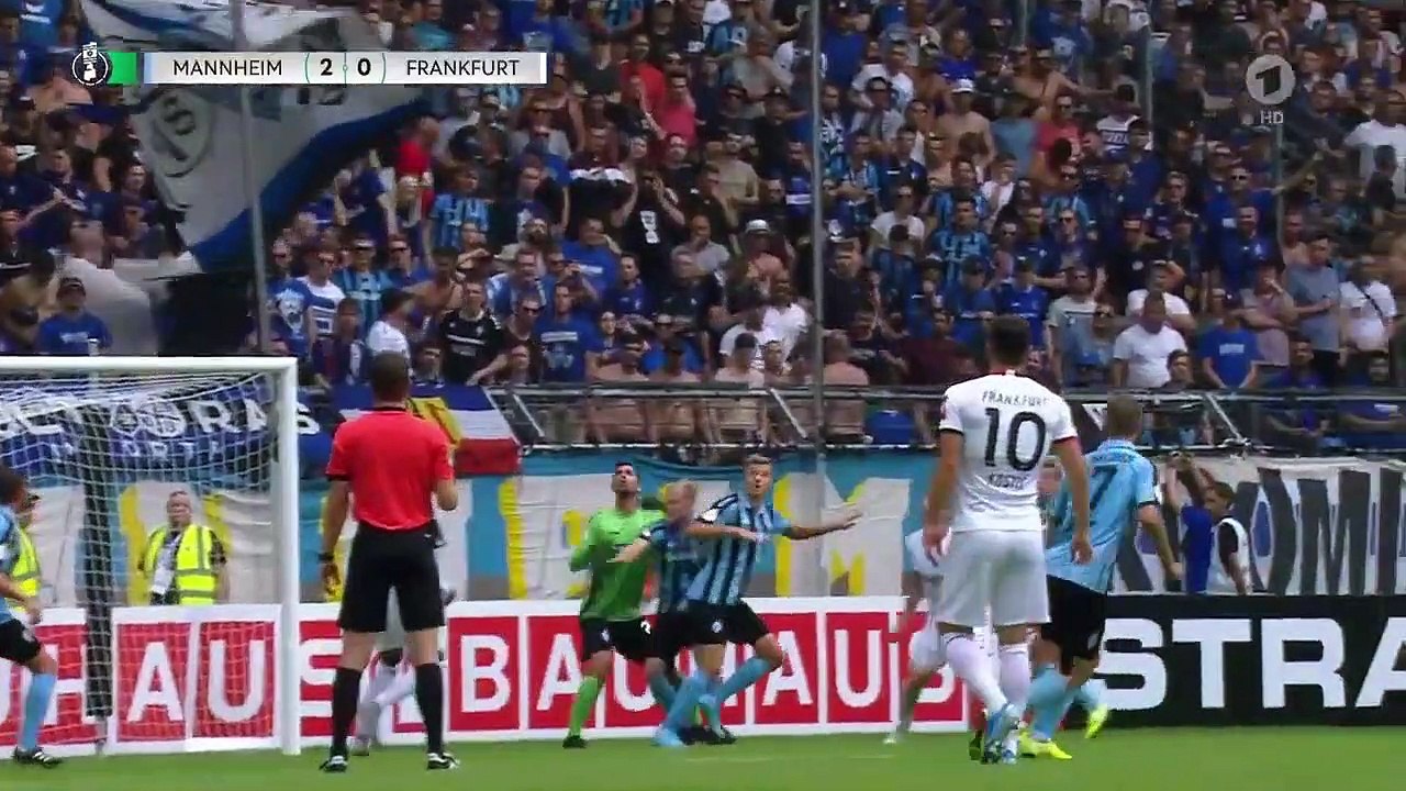 dfb pokal 2019_20  Waldhof Mannheim - Eintracht Frankfurt
