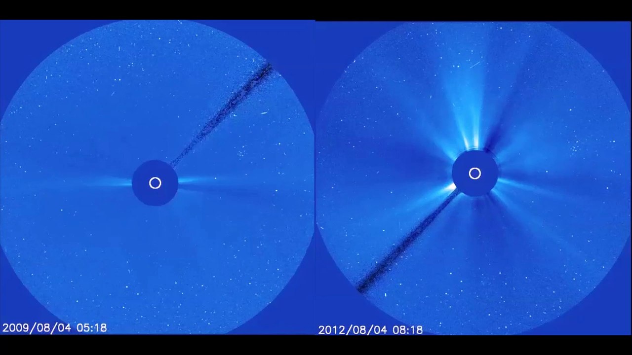 Solar Storm Minimum vs Maximum Side by Side