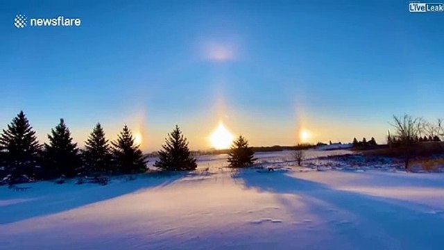 Ce qui apparait dans le ciel du Minnesota est magnifique : Parhélie ou faux soleil