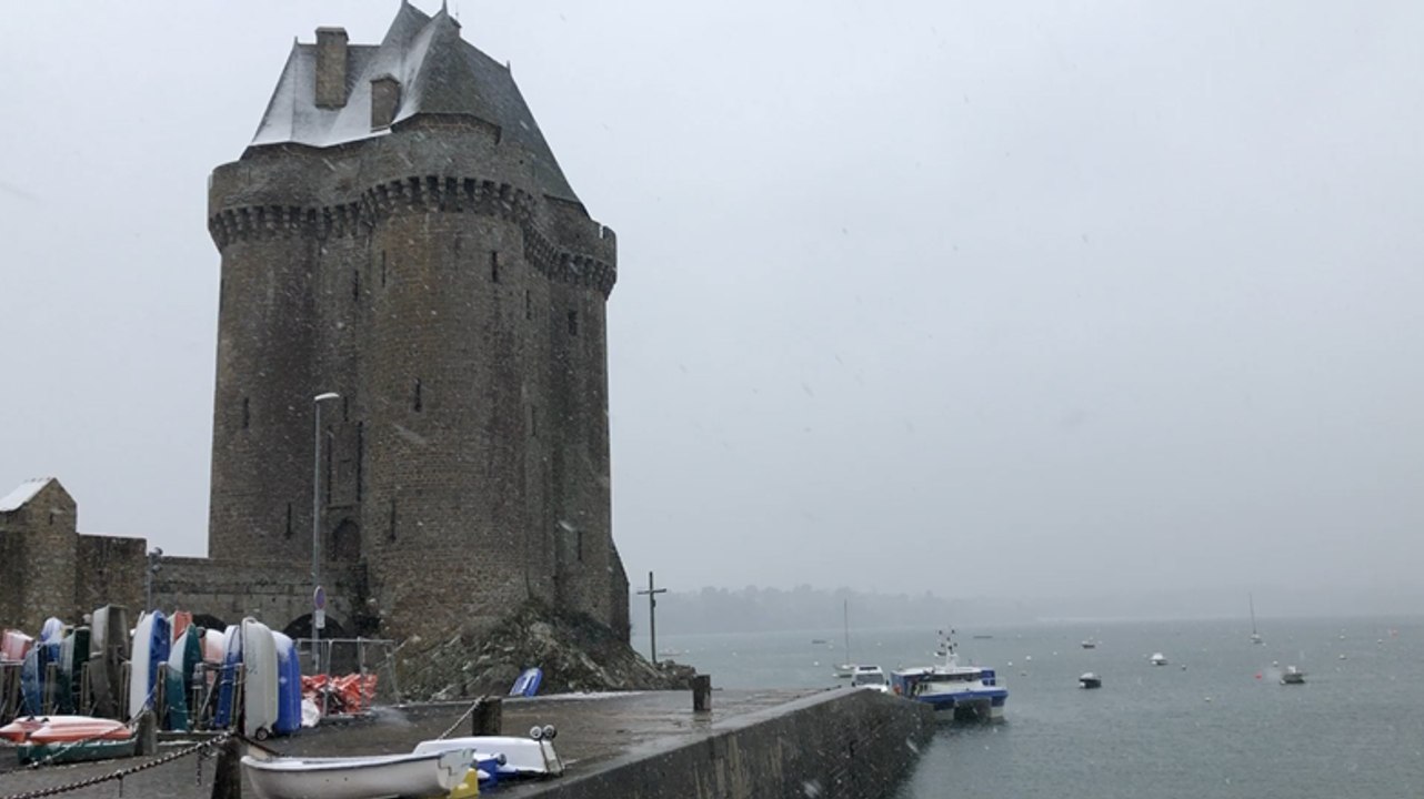 Les quartiers des Bas Sablons et de Solidor sous la neige