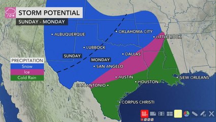 Tracking a weekend storm threat for southern Plains