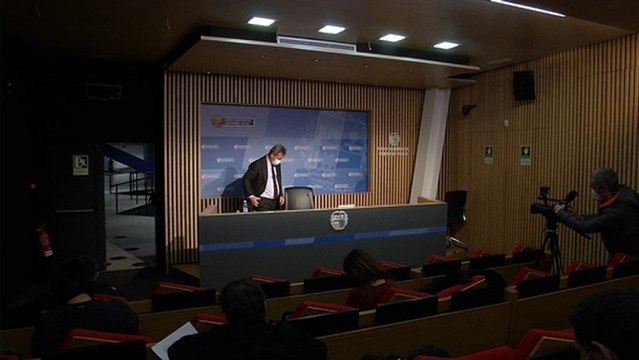 Bingen Zuripia, portavoz del Gobierno Vasco, en rueda de prensa