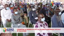 Cérémonie de la remise officielle du site de la Zone Industrielle de Glo Djigbe