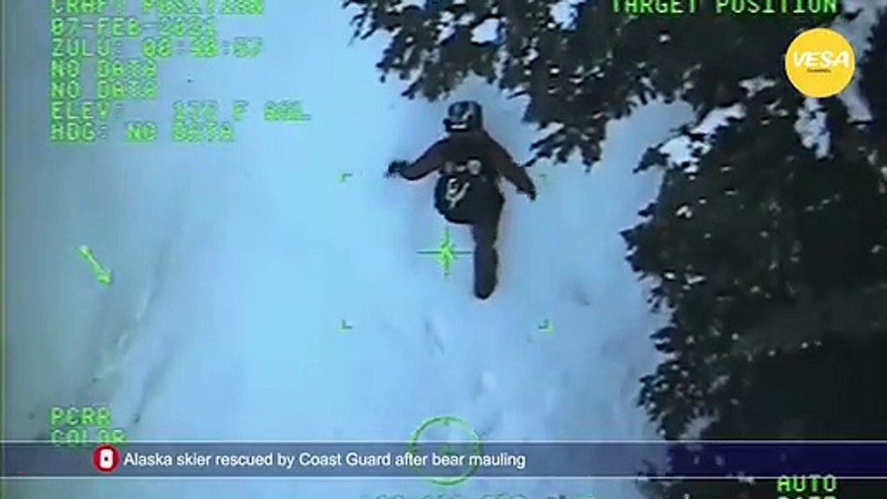 Alaska skier rescued by Coast Guard after bear mauling