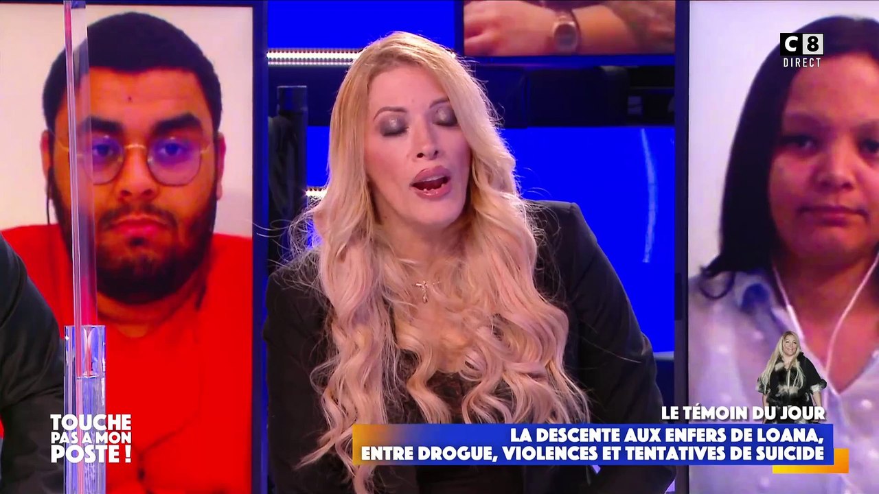 Loana dans "Touche pas à mon poste", évoque son corps tuméfié.