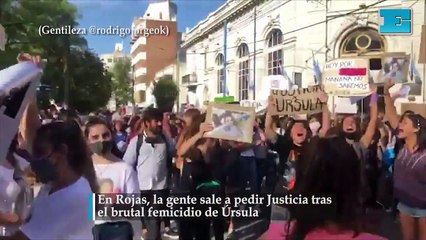 En Rojas, la gente sale a pedir Justicia tras el brutal femicidio de Úrsula