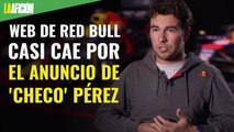 La web de Red Bull casi cae por el anuncio de 'Checo' Pérez
