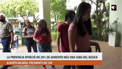 Paritaria docente la provincia ofreció un 20% de aumento mas una suba del salario básico