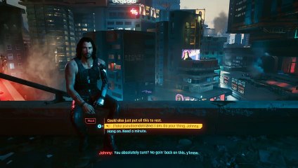 Ciberpunk 2077, gameplay español 21, El final del suicidio en la azotea de Misty