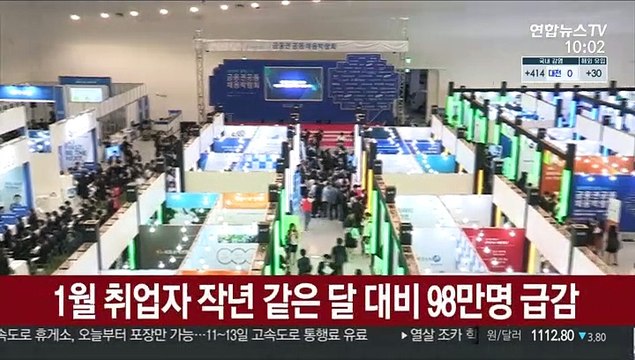 취업자 98만명 급감…외환위기 이후 최대 '고용쇼크'