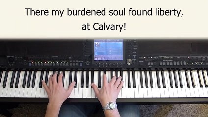 At Calvary - piano instrumental hymn with lyrics