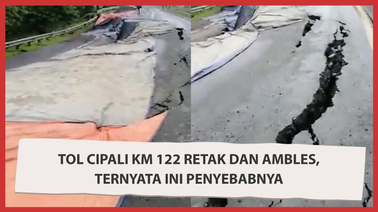 Tol Cipali KM 122 Retak dan Ambles, Ternyata Ini Penyebabnya