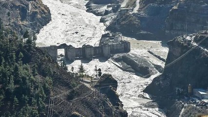Satellite images of Uttarakhand | Mud clogs river, hydropower plant destroyed after glacier burst