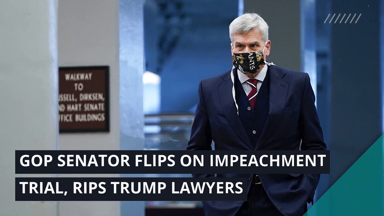 GOP senator flips on impeachment trial, rips Tr...