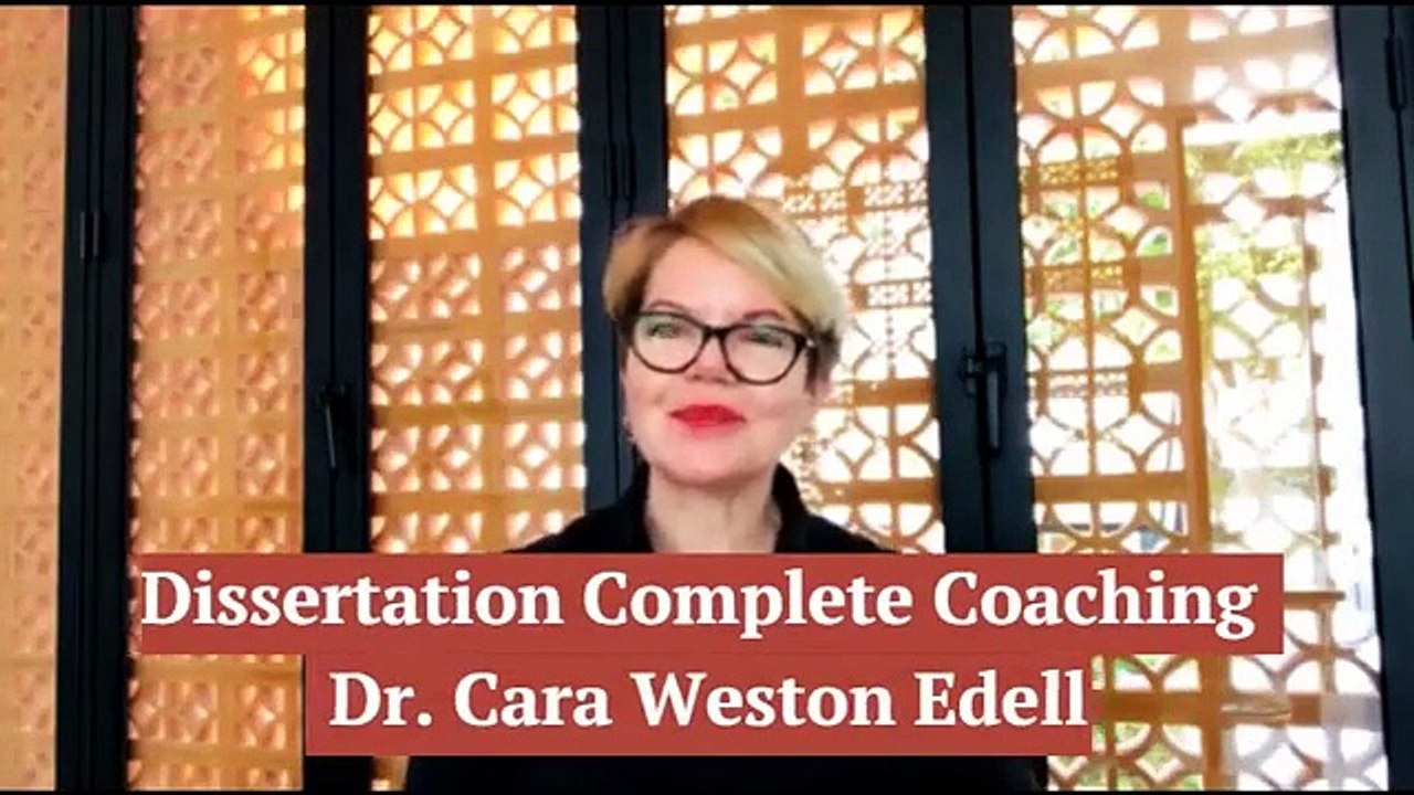 Let's talk about the Dissertation Complete Coaching Approach