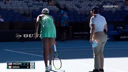 Sa cheville a tourné mais elle n'a pas abandonné : Venus s'est fait une sacrée frayeur