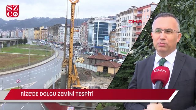 Rize'de dolgu zemin tespiti: Binalar birbirine yaslanarak ayakta duruyor