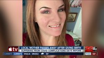 Local mother passes away after giving birth