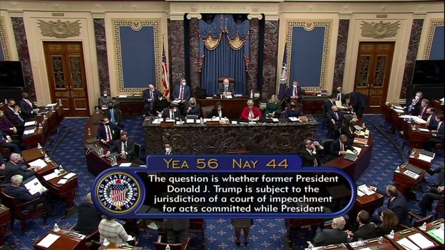 US Senate votes to proceed with Trump impeachment trial