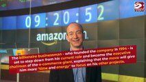 Jeff Bezos steps down as Amazon chief executive