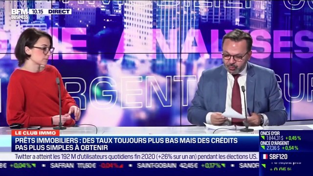 Le club BFM immo (1/2): Prêts immobiliers, des taux toujours plus bas mais des crédits plus difficiles à obtenir - 10/02