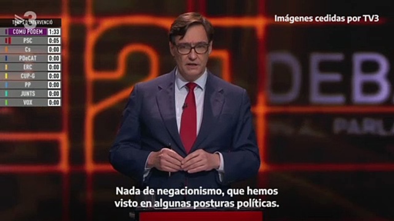 Illa expone su gestión de la pandemia y el PP responde: "Usted en vacunación tiene credibilidad 0"