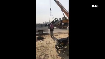 اول لقطات حادث تصادم أتوبيسين على طريق "الإسماعيلية - الزقازيق"