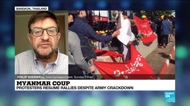 Myanmar coup: Protesters resume rallies despite army crackdown